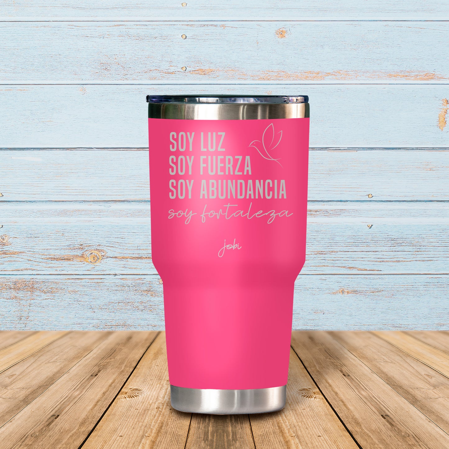Soy luz, soy fuerza, soy abundancia, soy fortaleza - Vaso Térmico