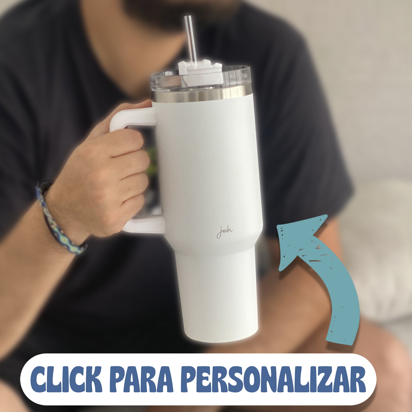 Big Mug térmico 40 oz- Personalizar texto vertical
