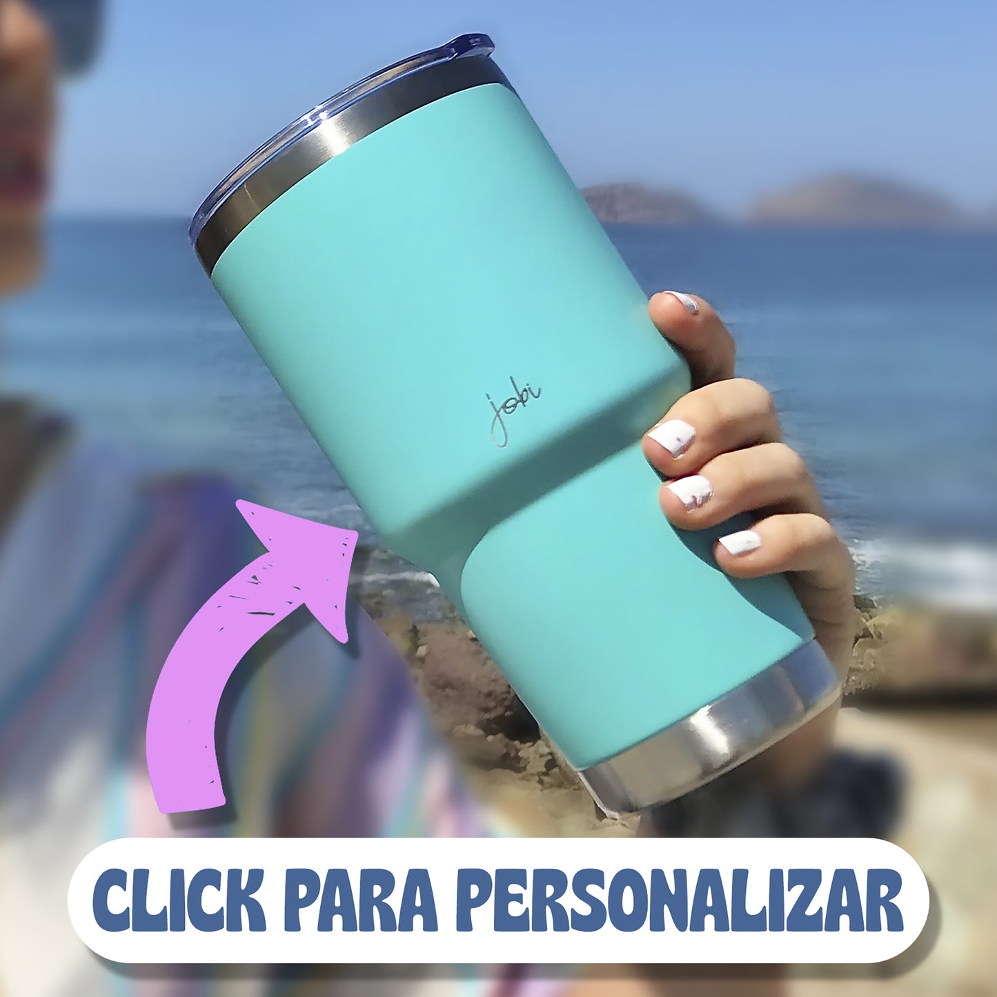 Vaso Térmico de 30 oz- Personalizar texto horizontal
