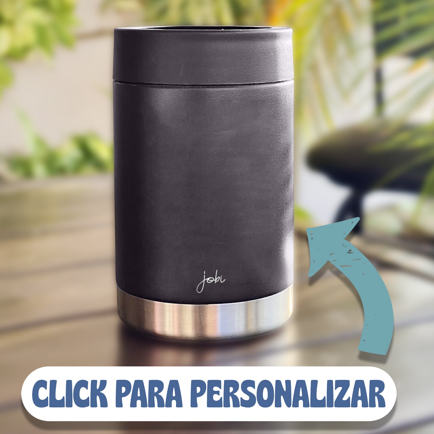 Porta latas térmico- Personalizar texto vertical
