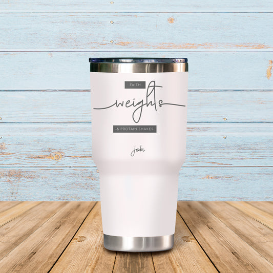 Faith weights & protein shakes - Vaso Térmico