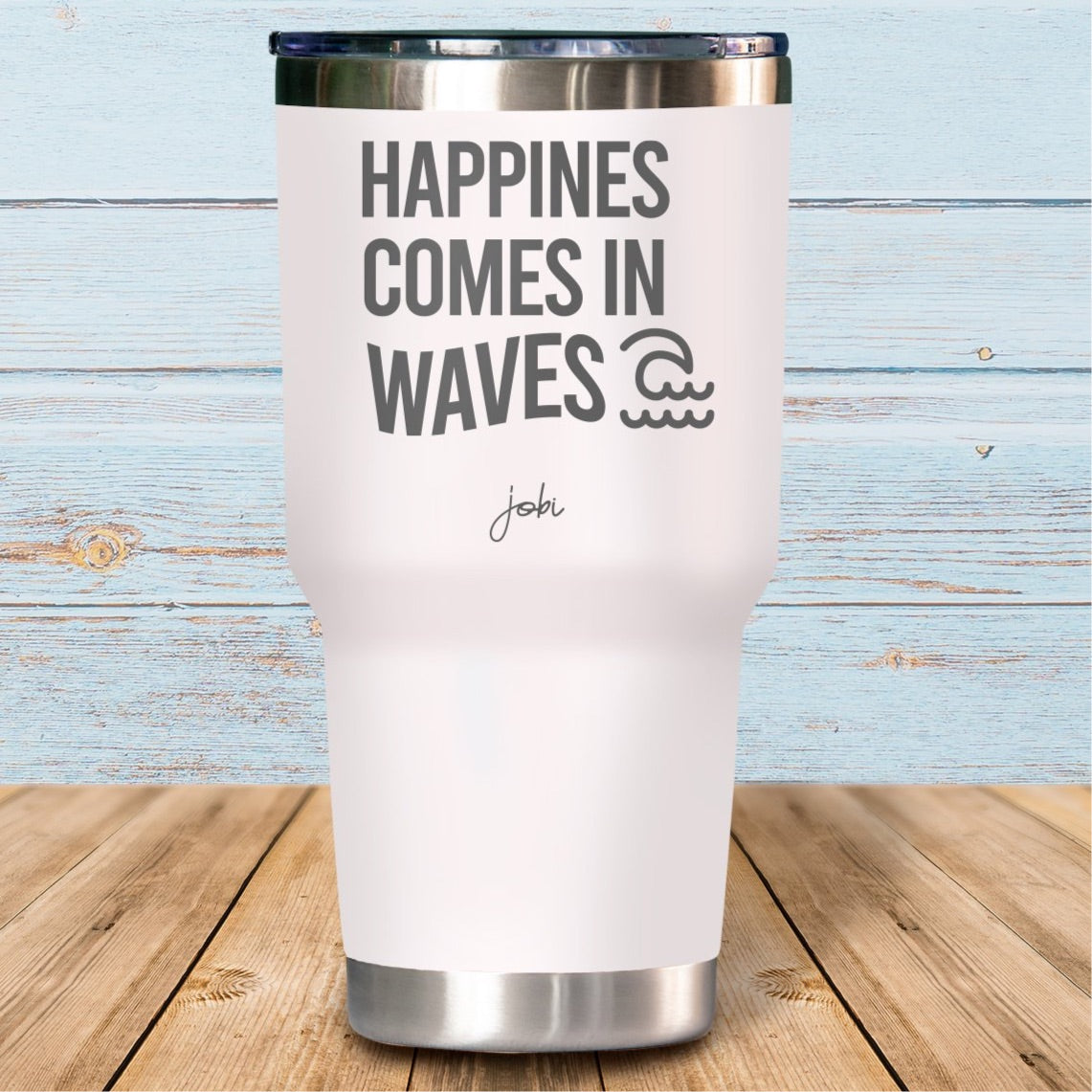 Happines comes in waves - Vaso Térmico