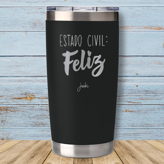 Estado Civil: Feliz - Vaso Térmico