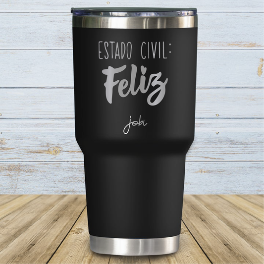 Estado Civil: Feliz - Vaso Térmico