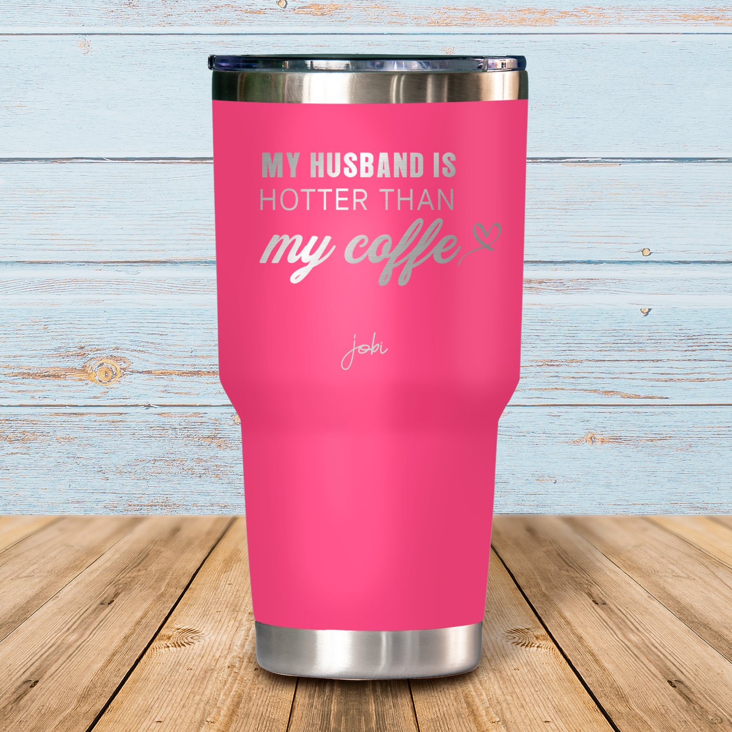 My husband is hotter than my coffee - Vaso Térmico