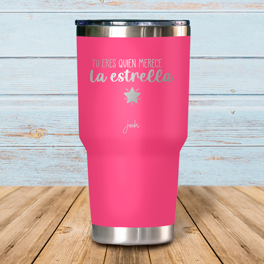 Tú eres quien merece la estrella - Vaso Térmico