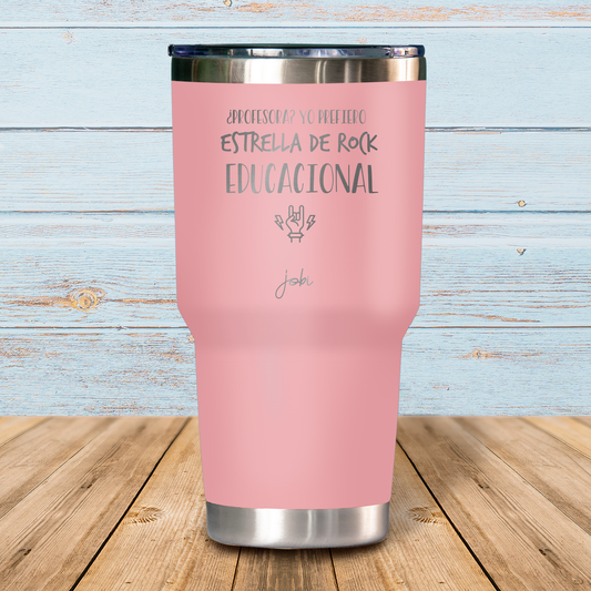 ¿Profesora? Yo prefiero estrella de rock - Vaso Térmico