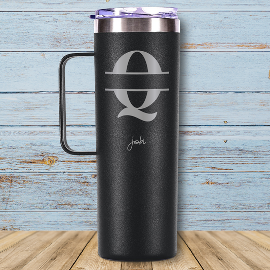 Letra Q - Taza térmica,
