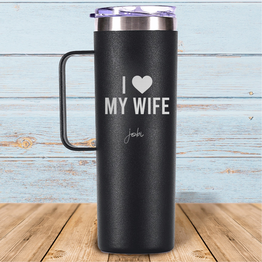 I love my wife - Taza térmica