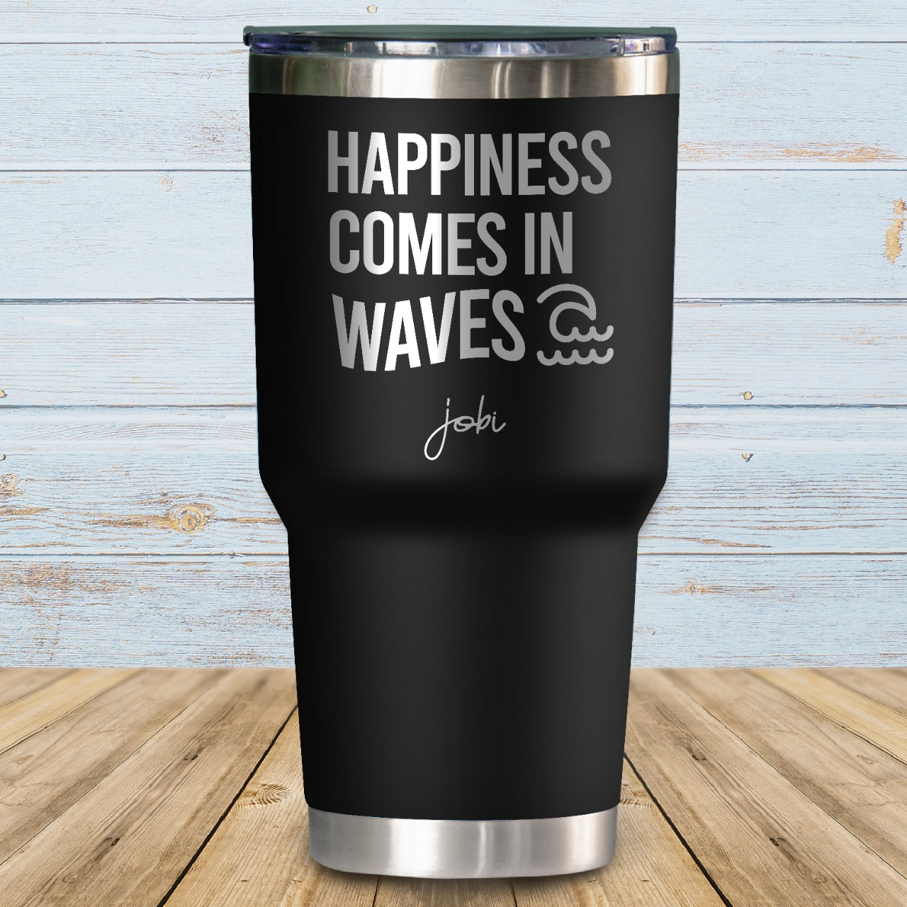 Happines comes in waves - Vaso Térmico