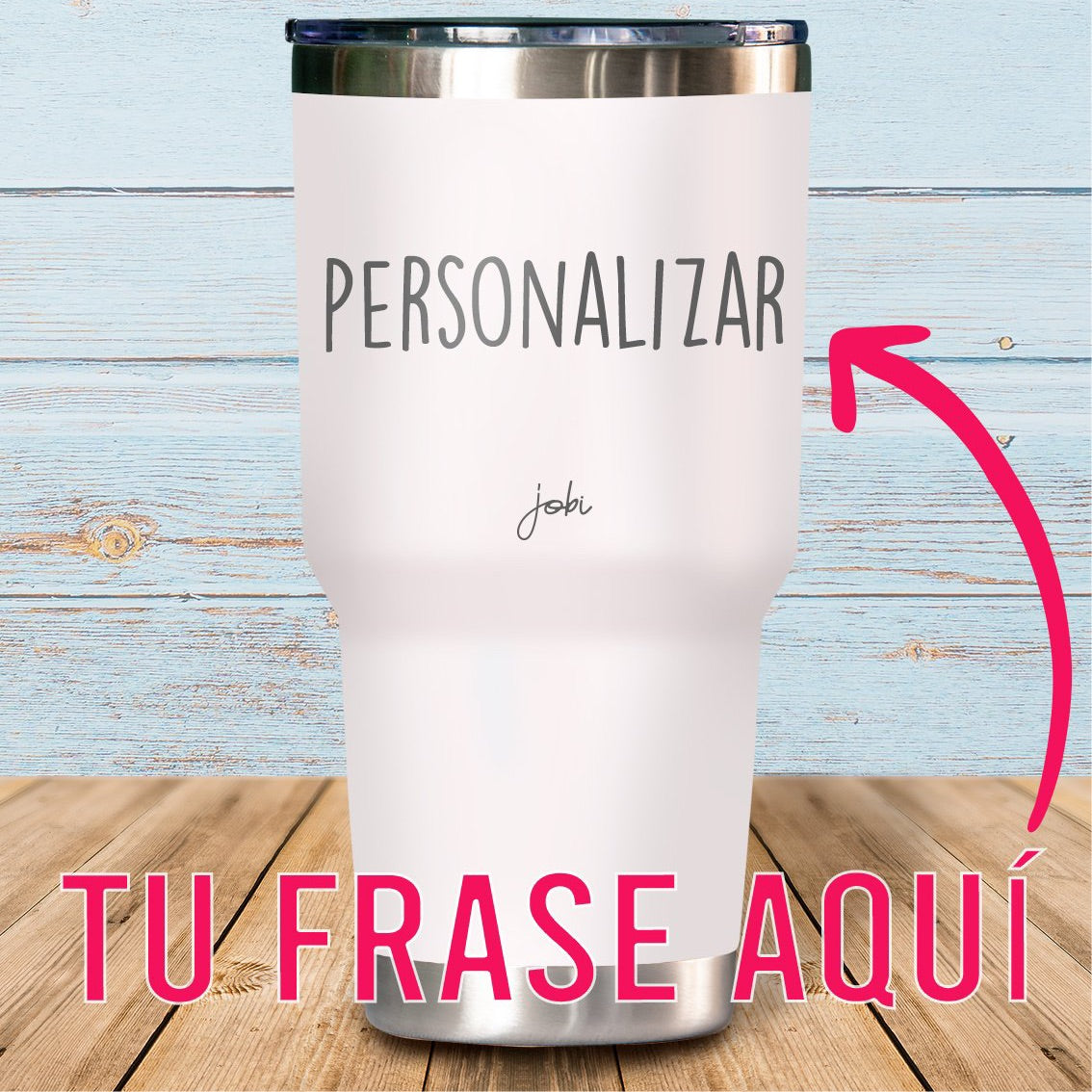 Vaso Térmico de 30 oz- Personalizar texto horizontal